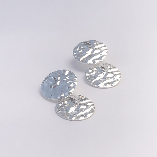 Brinco de Prata Double Relux