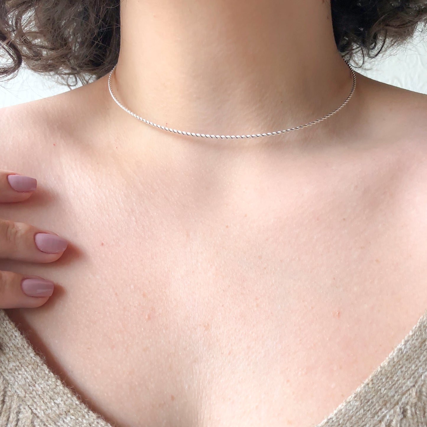 Choker de Prata Envuelto