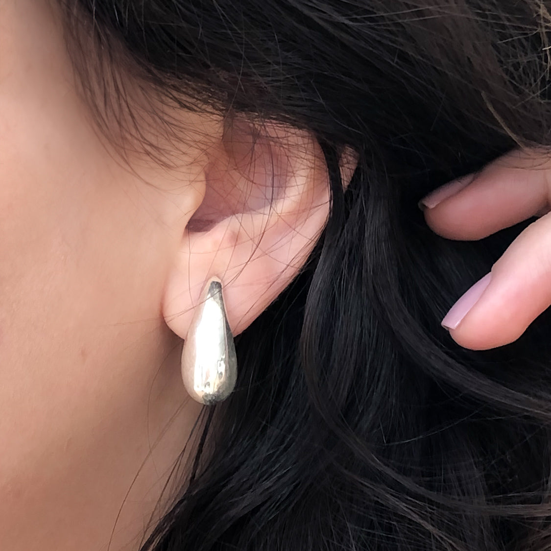 Brinco de Prata Drop