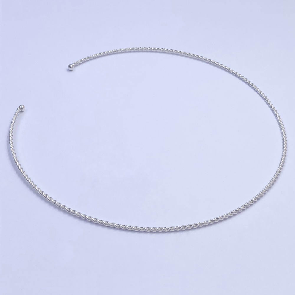 Choker de Prata Envuelto