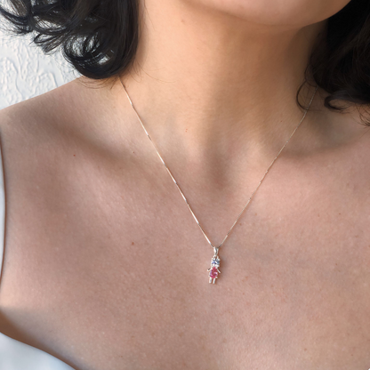 Pingente de Prata Cinderela