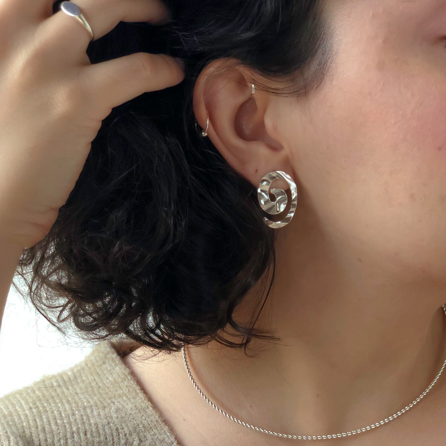 Brinco de Prata Hipnotize