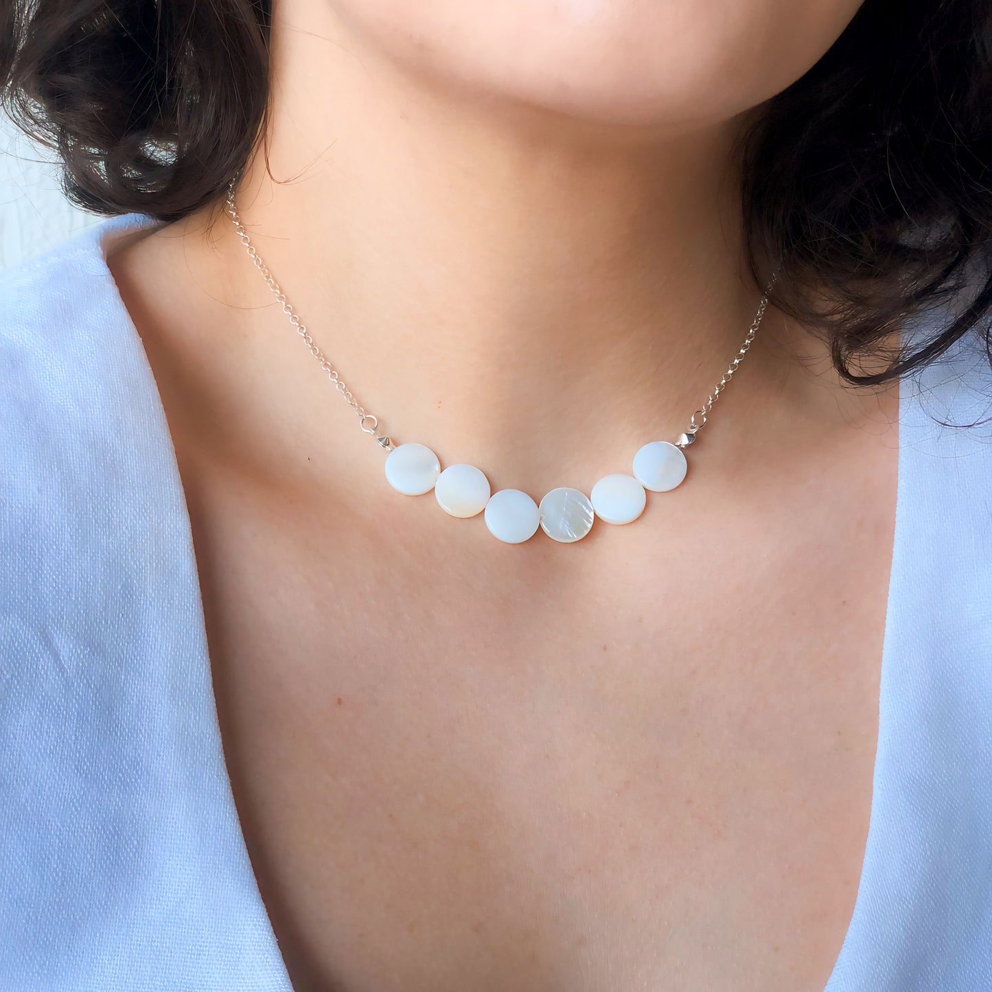 Colar de Prata Six Rolls