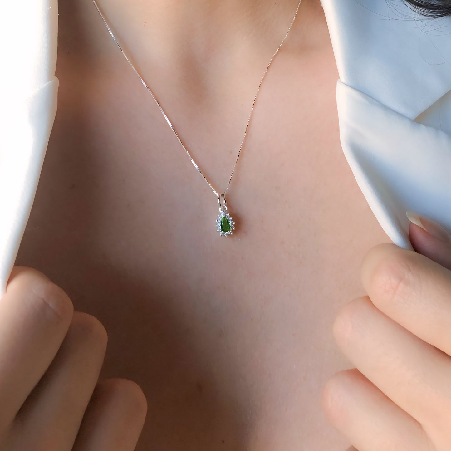 Pingente de Prata Emerald