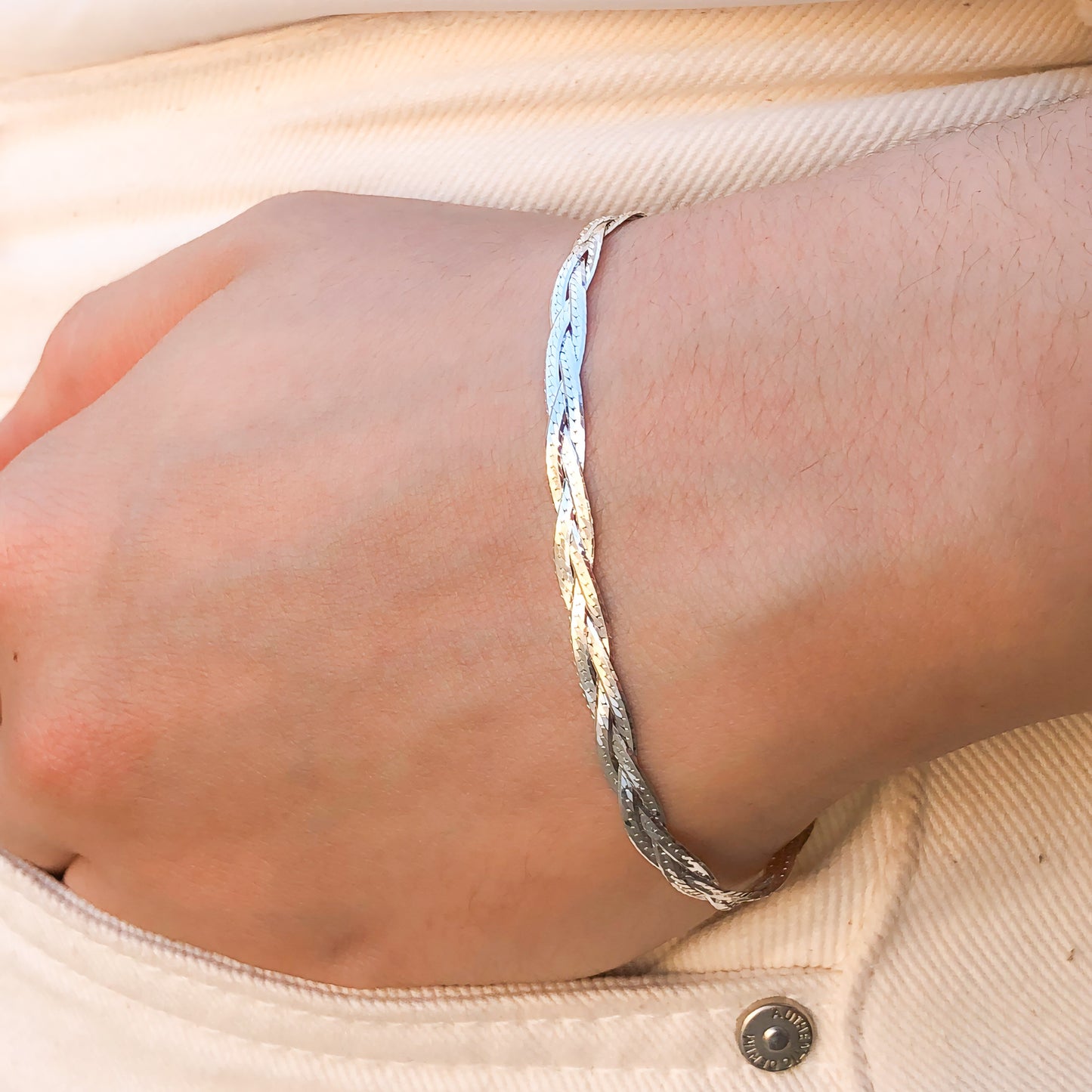 Pulseira de Prata Lines