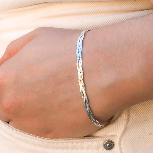 Pulseira de Prata Lines