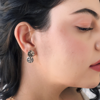 Brinco de Prata Double Relux